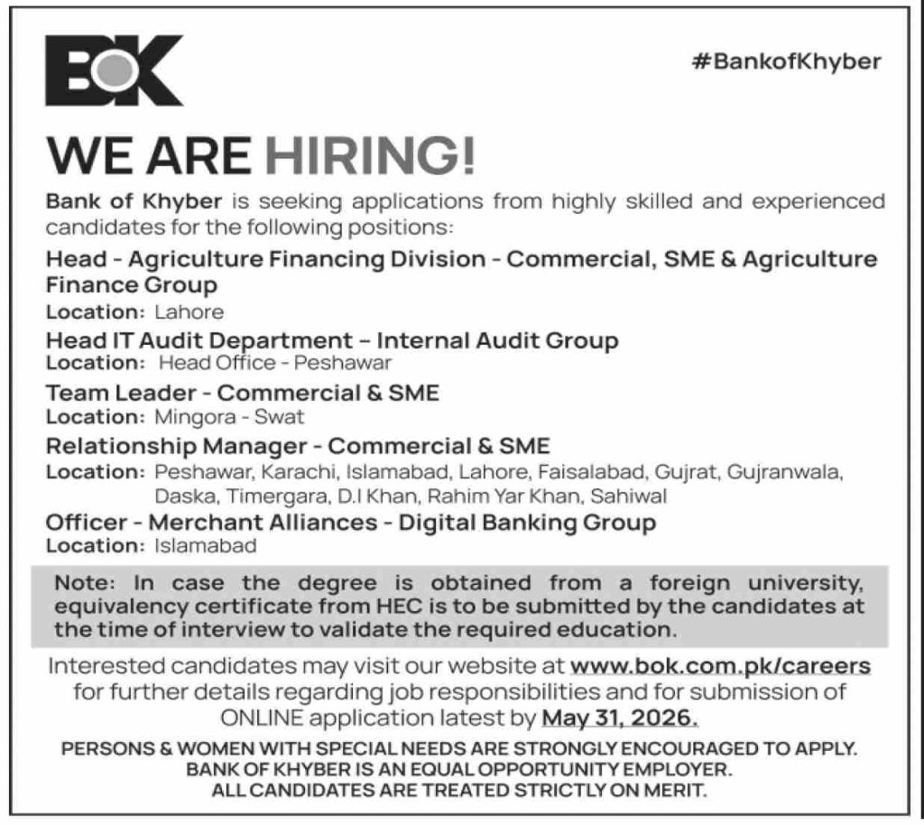 BOK Careers 2026
