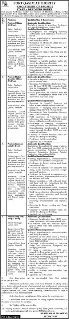 Port Qasim Authority Jobs 2026 Advertisement