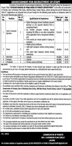 Forest Department Punjab Jobs 2026 Lahore Recruitment Notice