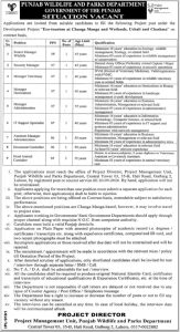 Punjab Wildlife Jobs 2026 Eco-tourism Project Changa Manga Vacancies