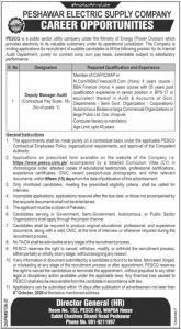 PESCO Audit Jobs 2026 Deputy Manager Audit Pay Scale 18 Vacancy