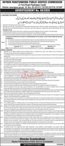 KPPSC Jobs 2026 Deputy Superintendent of Police BPS-17 Leftover Vacancies