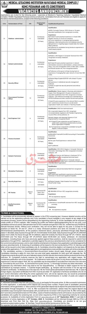hayatabad-medical-complex-jobs-2026-etea-hmc-peshawar